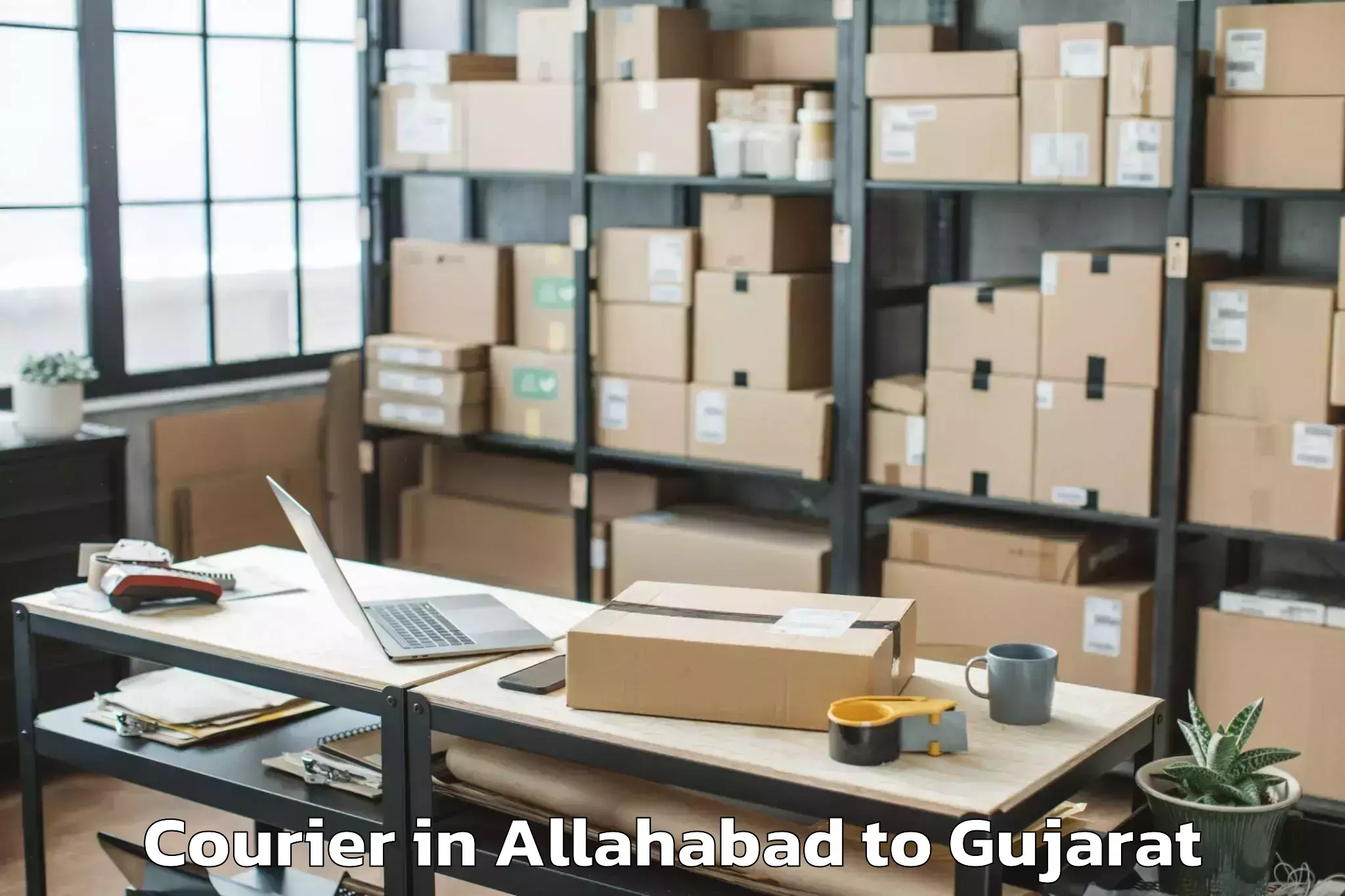 Professional Allahabad to Santrampur Courier